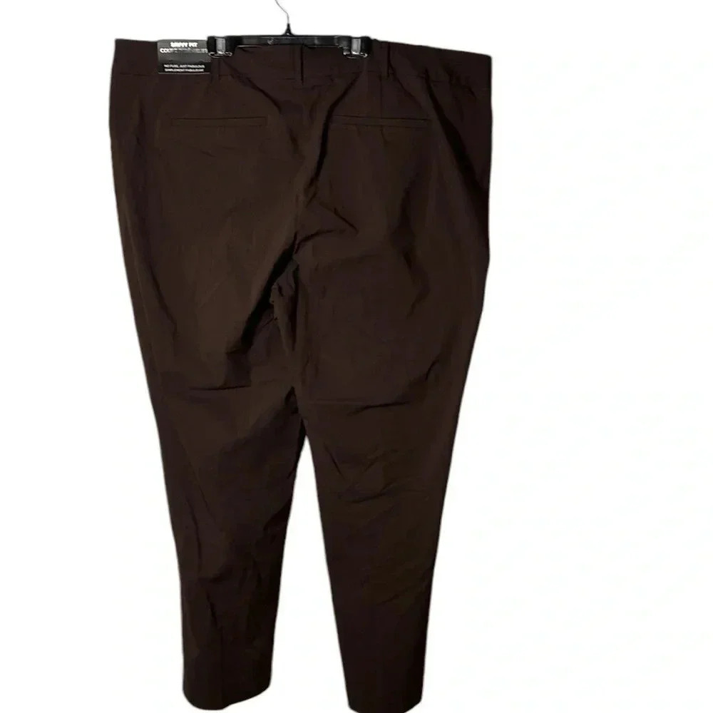 Pennington pants ,women size 26.  NWT, brown,savvy fit,straight leg,pull on - Picture 7 of 16
